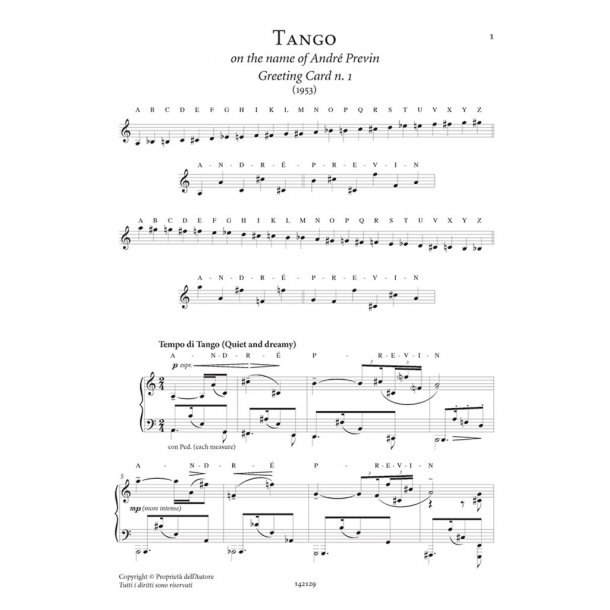 Greeting Cards - 18 pezzi per pianoforte : from opus 170 - Edizione a cura di Luca Ciammarughi